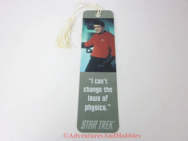 Star Trek Classic Lieutenant Commander Scotty Scott Tasseled Bookmark 1991 Bq 1