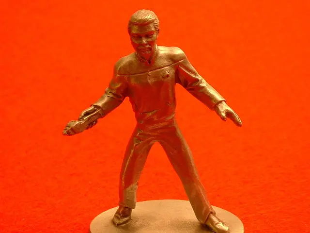 Star Trek:Tng Commander William T Riker Pewter Figure Oop Eb 1
