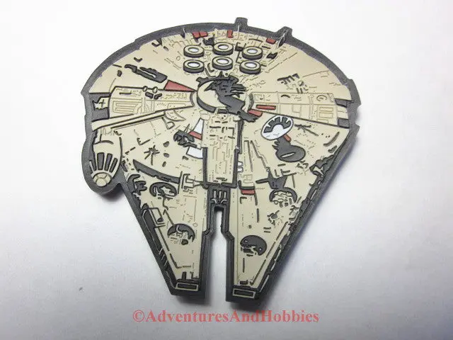 Star Wars Millennium Falcon Refrigerator Magnet 1998 Applause Retro Aq 1