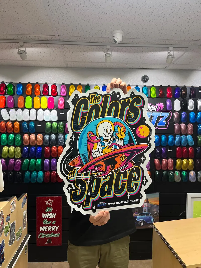 "The Colors Space" - Giant Vinyl Decal 1