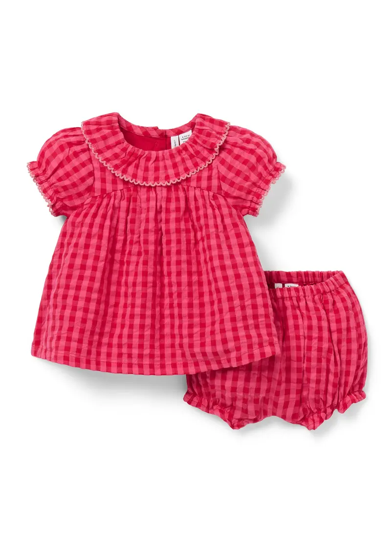 The Gingham Matching Baby Set 1