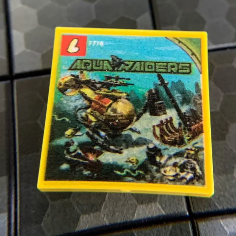 The Shipwreck Aqua Raiders Set 7776 - Custom Printed 2X2 Tile 1
