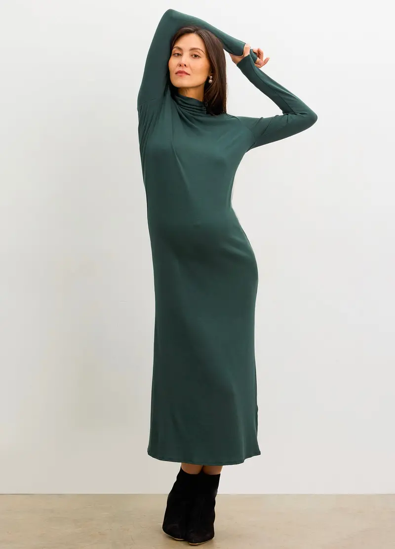 The Softest Rib Turtleneck Dress 1