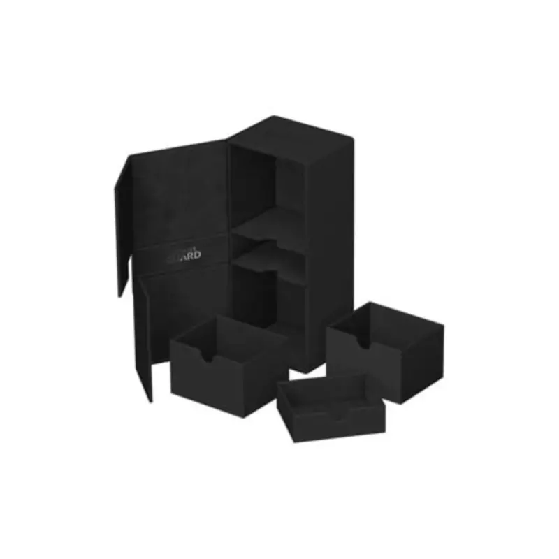Ultimate Guard Twin Flip N Tray Deck Case 266+ Xenoskin Black Deck Box 1