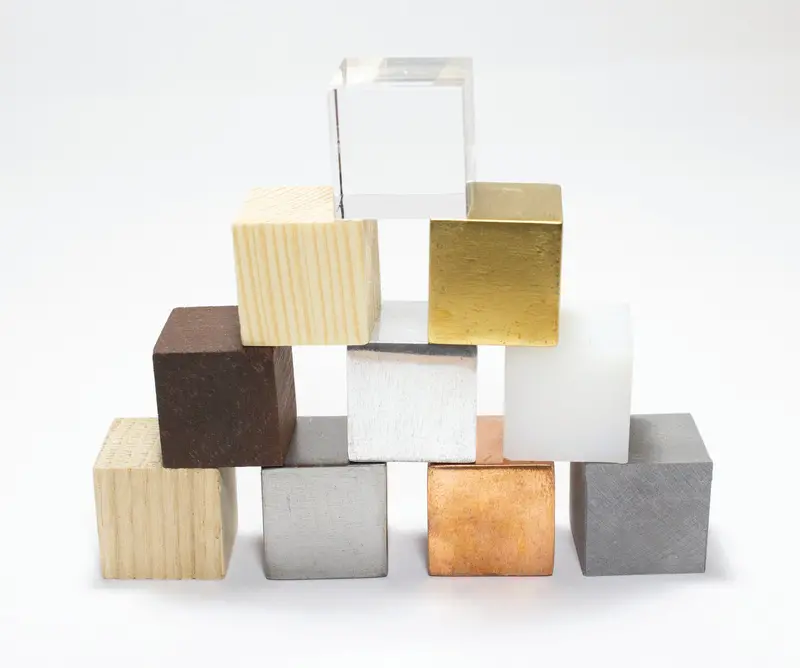 United Scientific Density Cube Set Of 10 In Wooden Storage Box 1