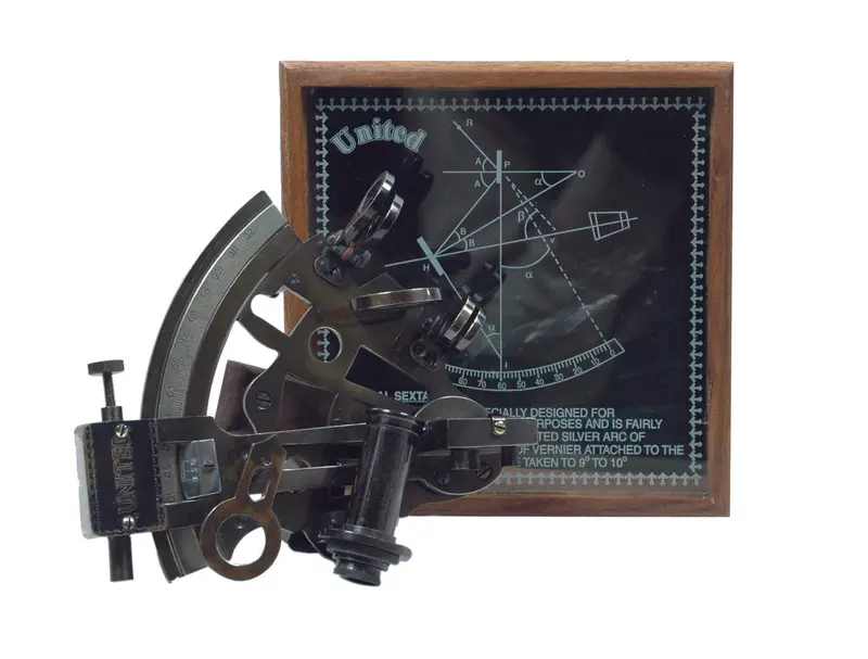 United Scientific Sextant, Brass 1