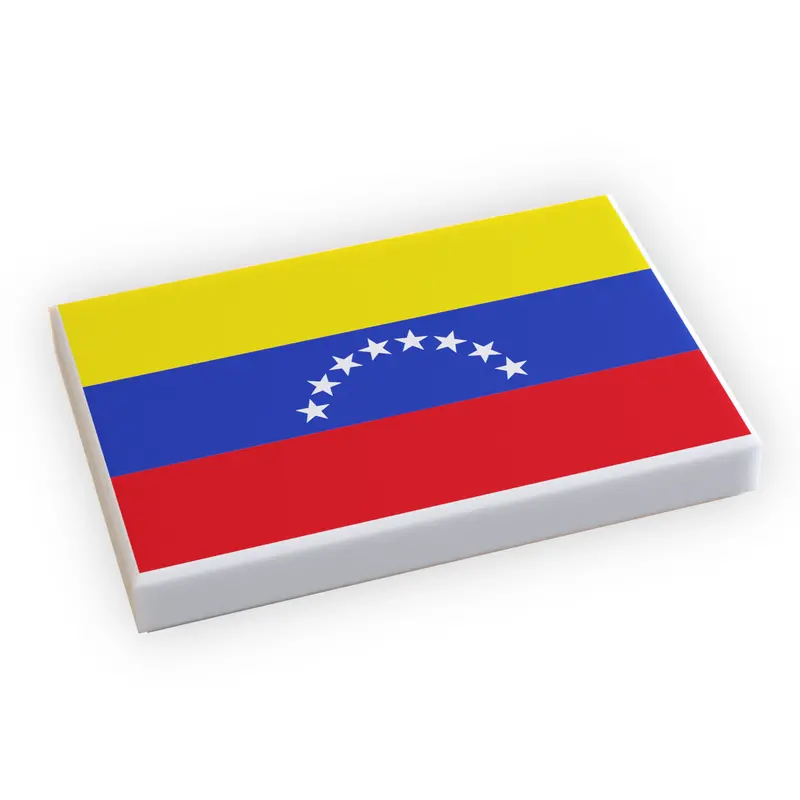 Venezuela Flag (2X3 Tile) Made Using Lego Part 1
