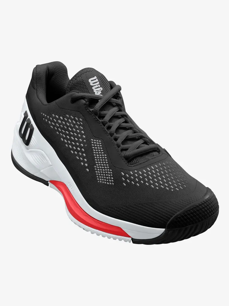 Wilson Rush Pro 4.0 Black/White/Poppy Red Men's Tennis Shoe 1