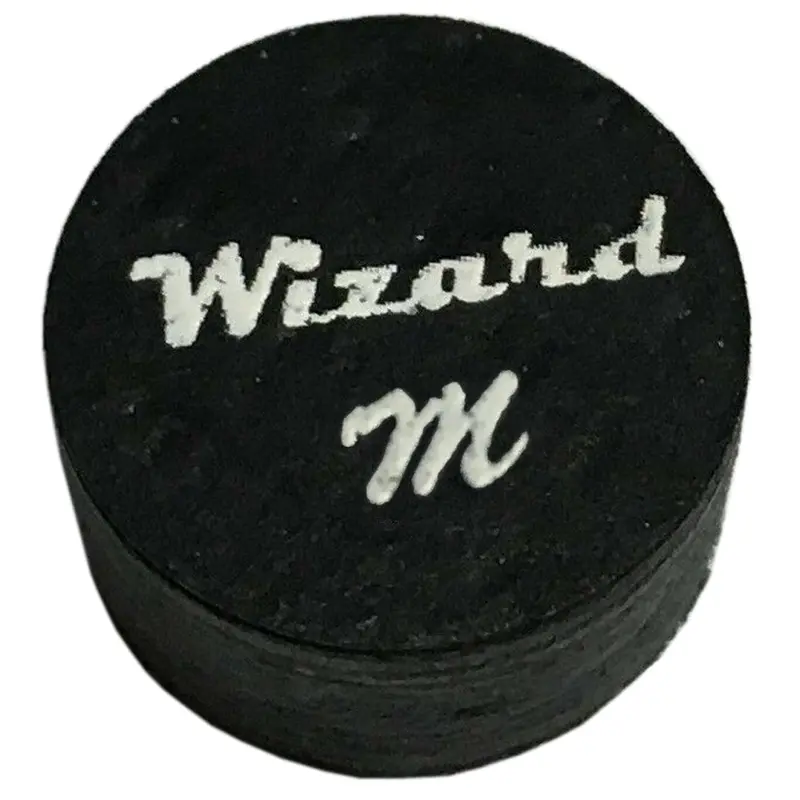 Wizard Black Billiard Cue Tip - Medium 14Mm 1
