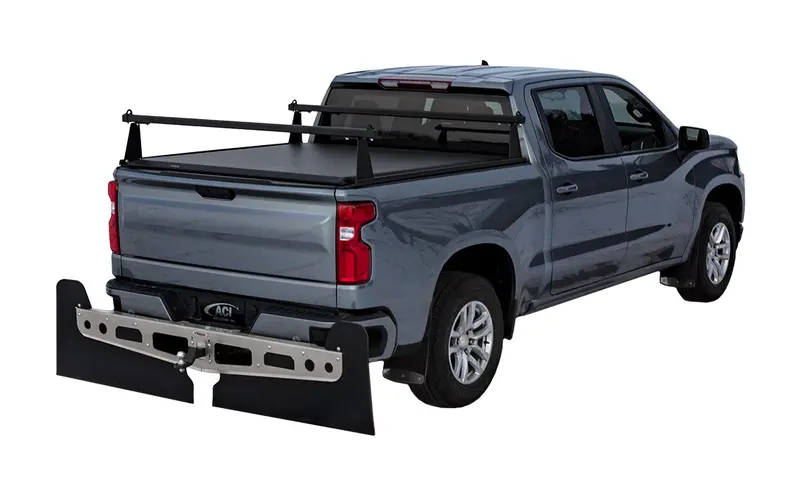 Adarac Aluminum M-Series Truck Bed Rack – Matte Black Modular System 1