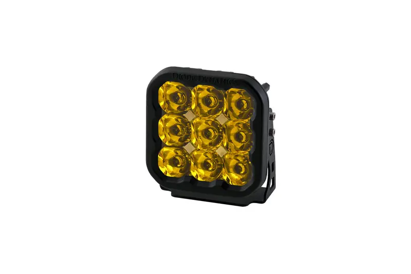 Diode Dynamics Ss5 Led Spot Pod – Single Yellow Sport Beam 1