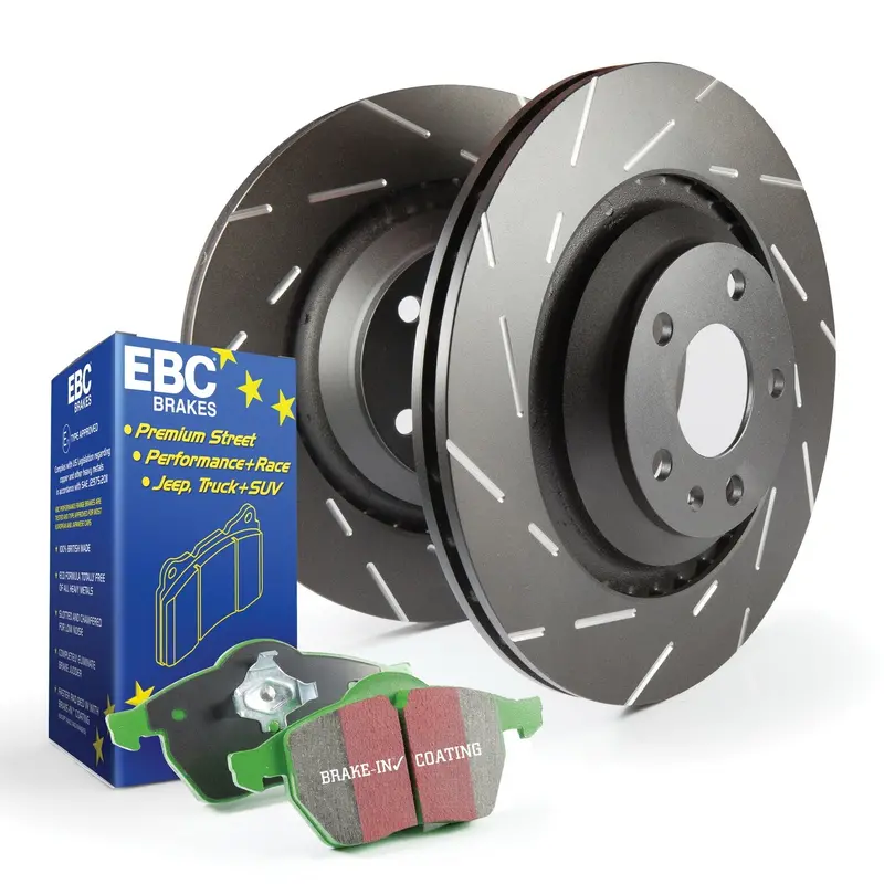 Ebc Brakes S2Kf1243 Greenstuff Stage 2 Brake Kit – Includes Pads And Usr Rotors 1