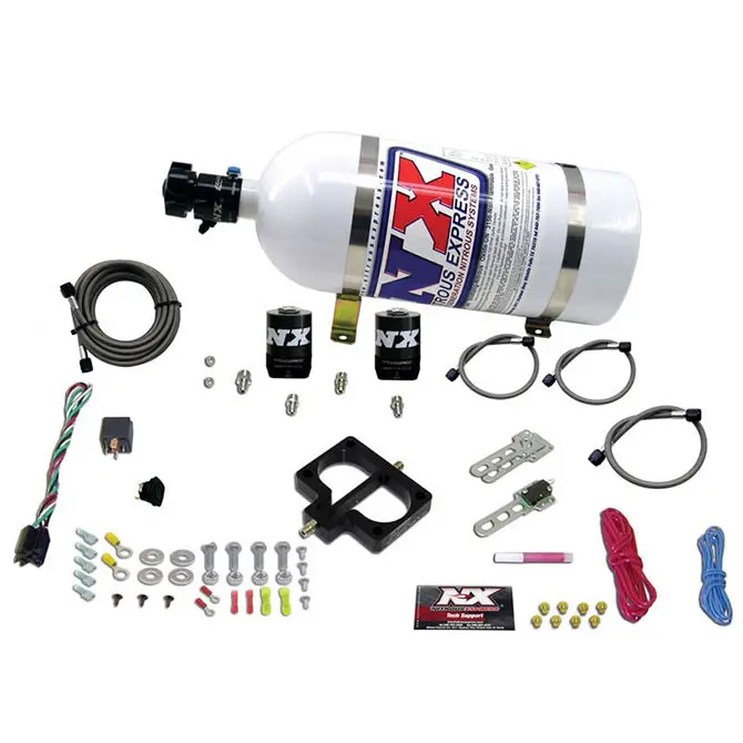 Nitrous Express 20945-10 Tbi Nitrous Plate System For Dodge Magnum Engines (Includes 10Lb Bottle) 1