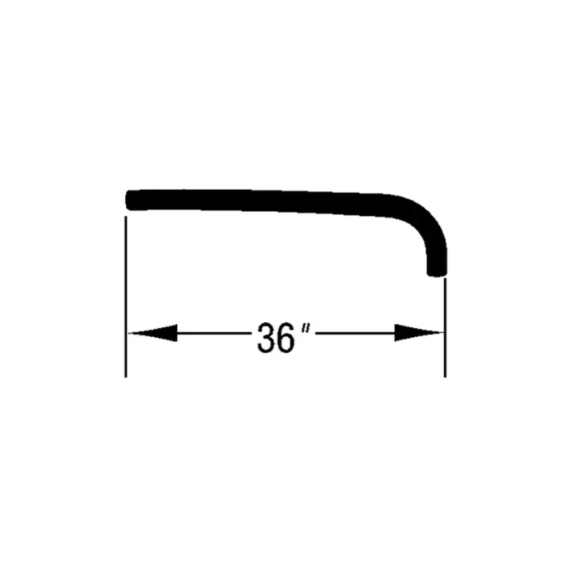 Omix-Ada 17116.59 Heater Supply Hose – Flexible Black Replacement For Jeep Models 1