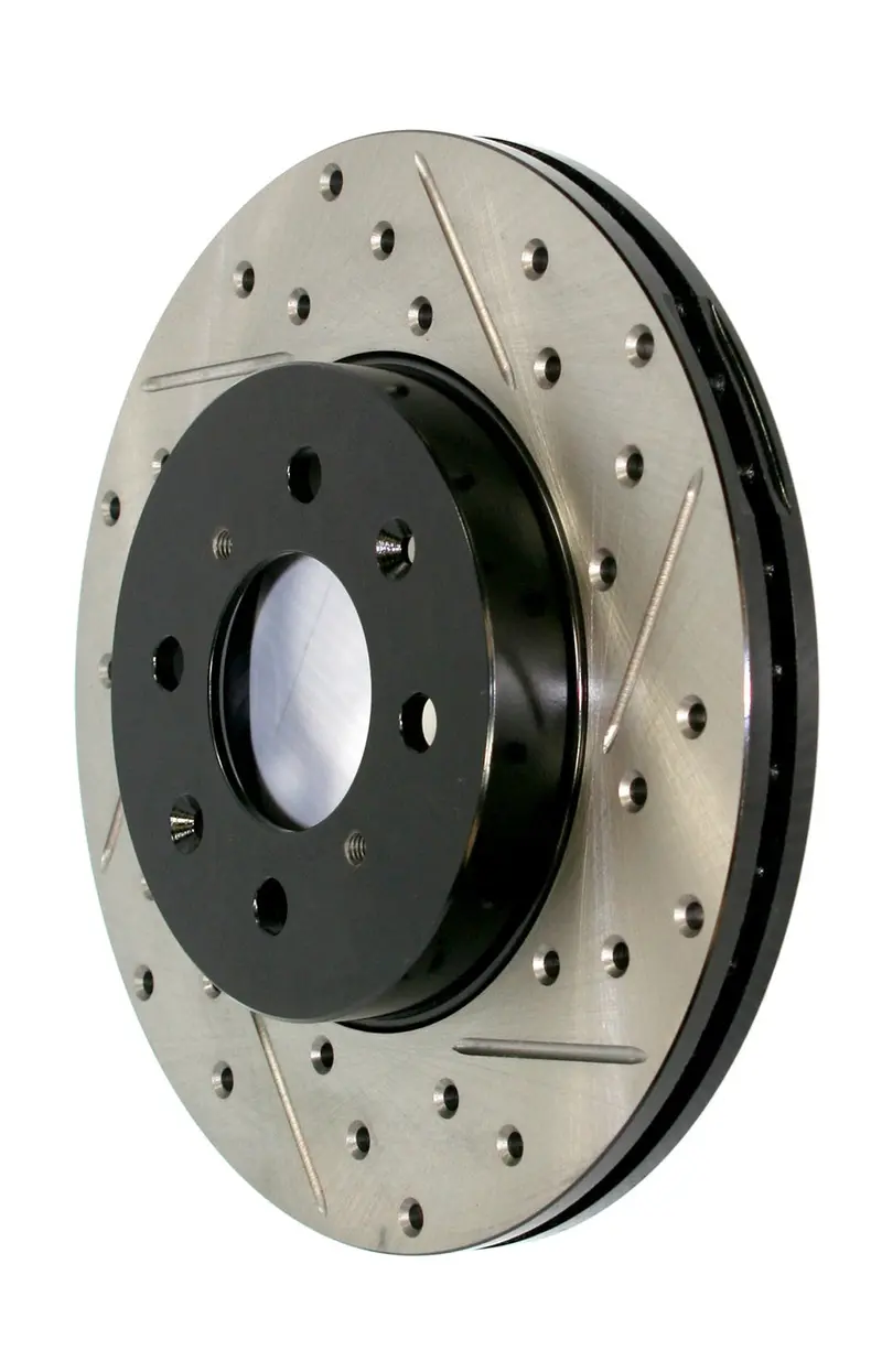 Stoptech 127.33026L Rear Left Sport Drilled & Slotted Brake Rotor 1