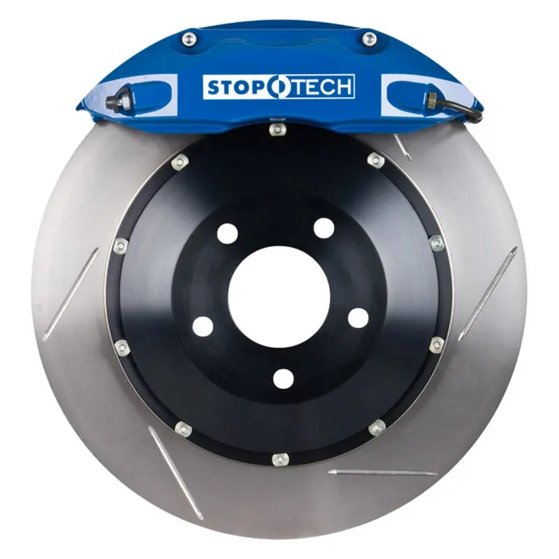 Stoptech 83.137.4700.21 Stoptech Big Brake Kit; Blue Caliper; Slotted Two-Piece Rotor; Front 1