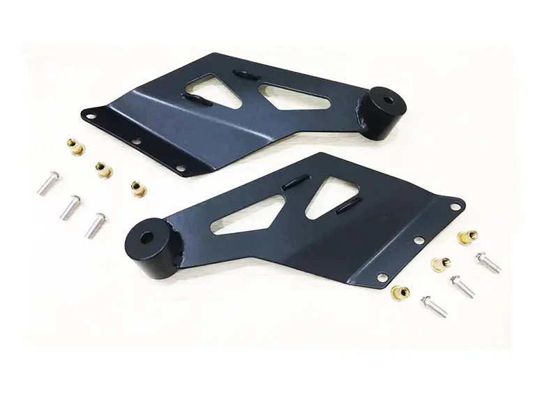 Trailfx Mbd02B Windshield Mount One 50 In Double Row Straight Light Bar Pwdr Ctd Black Steel 1